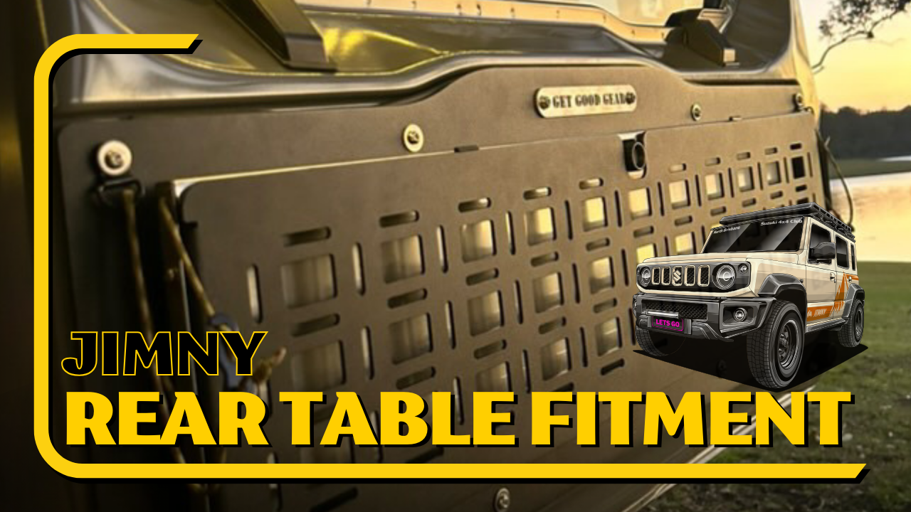 How to Install the Jimny Rear Drop-Down Table by Get Good Gear